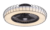20 Inch Ceiling Fan with Lights (Black)