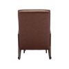 COOLMORE Rocking Chair With Ottoman, Mid-Century Modern Upholstered Fabric Rocking Armchair, Rocking Chair Nursery with Thick Padded Cushion, High Bac