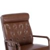 COOLMORE Rocking Chair With Ottoman, Mid-Century Modern Upholstered Fabric Rocking Armchair, Rocking Chair Nursery with Thick Padded Cushion, High Bac