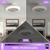 19'' RGB Dimmable LED Enclosed Ceiling Fans for Kids Room