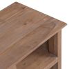 Highboard 23.6"x11.8"x39.4" Solid Teak Wood