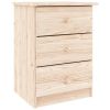 Bedside Cabinet ALTA 16.1"x13.8"x21.7" Solid Wood Pine