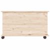 Storage Chest with Wheels ALTA 28.7"x15.6"x17.3" Solid Wood Pine