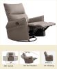 Rocking Recliner Chair,360 Degree Swivel Nursery Rocking Chair, Glider Chair, Modern Small Rocking Swivel Recliner Chair for Bedroom, Living Room