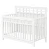 Certified Baby Safe Crib, Pine Solid Wood, Non-Toxic Finish, Snow White