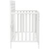Certified Baby Safe Crib, Pine Solid Wood, Non-Toxic Finish, Snow White