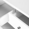 White Chest of Drawer Living Room Furniture 5 Drawers Storage Cabinet Clothes Storage