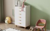 Modern Simple Style White Modern Six-Drawer Chest for Bedroom, Kid's Room, Living Room, Nursery Room