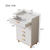 Modern Simple Style White Modern Six-Drawer Chest for Bedroom, Kid's Room, Living Room, Nursery Room