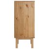 Drawer Cabinet OTTA 30.1"x15.6"x35.4" Solid Wood Pine
