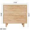 Three Drawer Storage Cabinet Chest Bedside Table Dresser Simple Bedroom Furniture Solid Wood Feet and Handles Fashionable Bedside Cabinet