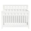Certified Baby Safe Crib, Pine Solid Wood, Non-Toxic Finish, Snow White