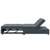 4-in-1 Sofa Bed, Chair Bed, Multi-Function Folding Ottoman Bed with Storage Pocket and USB Port for Small Room, Nursery, Bedroom