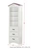 ACME Tree House Bookcase Cabinet, Pink & White Finish BD01416
