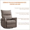 Rocking Recliner Chair,360 Degree Swivel Nursery Rocking Chair, Glider Chair, Modern Small Rocking Swivel Recliner Chair for Bedroom, Living Room