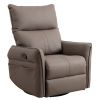 Rocking Recliner Chair,360 Degree Swivel Nursery Rocking Chair, Glider Chair, Modern Small Rocking Swivel Recliner Chair for Bedroom, Living Room