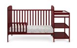 Ramsey Crib and Changer Combo Cherry
