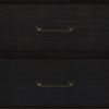 Rustic Farmhouse Style Solid Pine Wood Blackwash Seven-Drawer Dresser with Changing Topper for Nursery, Bedroom, Coffee