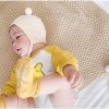 Spring and autumn cotton 0-8 months baby hat autumn ear protection cap (Beige)
