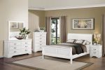 Traditional White Dresser Louis Phillippe Style Antique Drop Handles Classic Bedroom Furniture