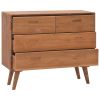 Chest of Drawers 35.4"x13.8"x29.5" Solid Teak Wood