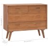 Chest of Drawers 35.4"x13.8"x29.5" Solid Teak Wood