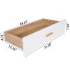 Three Drawer Storage Cabinet Chest Bedside Table Dresser Simple Bedroom Furniture Solid Wood Feet and Handles Fashionable Bedside Cabinet
