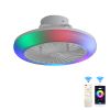 19'' RGB Dimmable LED Enclosed Ceiling Fans for Kids Room