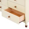 Wooden Storage Dresser with 6 Drawers, Storage Cabinet for kids Bedroom,Cream+Walnut