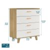 SOLID WOOD DRAWER DRESSER CABINET WITH STORAGE, Multi-Purpose Nursery, Bedroom, Dining Room Furniture