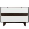 DRESSER CABINETCABINET. Real Wood, Spray paint, Retro round handle, Nursey, Bedroom color: Auburn