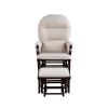 Madison Glider & Ottoman Espresso/Latte