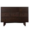 DRESSER CABINETCABINET. Real Wood, Spray paint, Retro round handle, Nursey, Bedroom color: Auburn