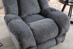 Electric Power Recliner Chairs with USB Charge Port, Electric Reclining Recliner with Upholstered Seat, Overstuffed Reclining Sofa Recliner for Living