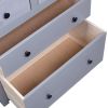 Sideboard Gray 31.5"x15.7"x32.7" Pinewood Panama Range