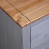 Sideboard Gray 31.5"x15.7"x32.7" Pinewood Panama Range