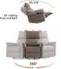 Rocking Recliner Chair,360 Degree Swivel Nursery Rocking Chair, Glider Chair, Modern Small Rocking Swivel Recliner Chair for Bedroom, Living Room