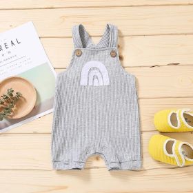 Rainbow Multicolor Overalls (Size/Age: 70cm (6-9M), Color: Grey)
