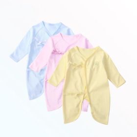 Baby 3-pack Bodysuit Pure Cotton Newborn Children's 3 to 6 Month Butterfly Romper Creeper (Size/Age: 52cm (Newborn))