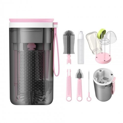 Portable Baby Bottle Brush Set Silicone