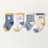 Baby Unisex 4 Pairs Pkg. Smile With House Pattern Socks