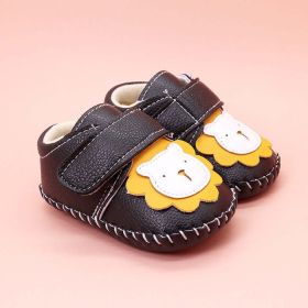 Baby Cartoon Bear Patched Pattern Soft Sole Toddler Shoes Indoor (Size/Age: Insole Length 11.00 cm, Color: Black)