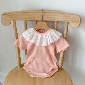 Baby Girl Solid Color, Options: Onesie's or Cardigan's,  Summer (Size/Age: 66cm (3-6M), Color: Light Pink)