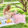 4Pcs Diaper Bag Tote Set Baby Napping Changing Bag Shoulder Mommy Bag with Diaper Changing Pad