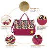 5PCS Baby Nappy Diaper Bags Set Mommy Diaper Shoulder Bags w/ Nappy Changing Pad Insulated Pockets Travel Tote Bags