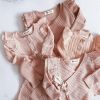 Baby Girl Solid Color Pure Cotton Long Sleeve Tops With Pants Sets