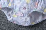 Baby Girl 1pcs Allover Floral Graphic Ruffle Onesies With Belted Hat