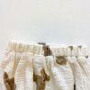 Baby Bear Print Pattern Round Collar Shirt Top Combo Short Pants Sets In Summer Outfit Wearing