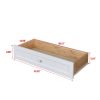 Solid Wood spray-painted drawer dresser, can be placed in the bedroom, nursery, and other places. Retro round handle.