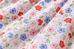 Baby Girls Floral Print Pattern With Bow Tie Design Round Collar Sleeveless Princess Onesies Dress